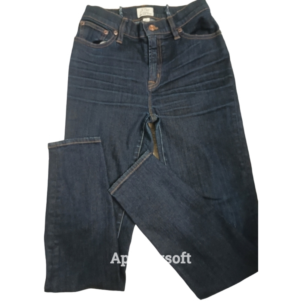 J.‎ Crew Lookout High-Rise Skinny Jeans Dark Wash Size 27 - Picture 3 of 9
